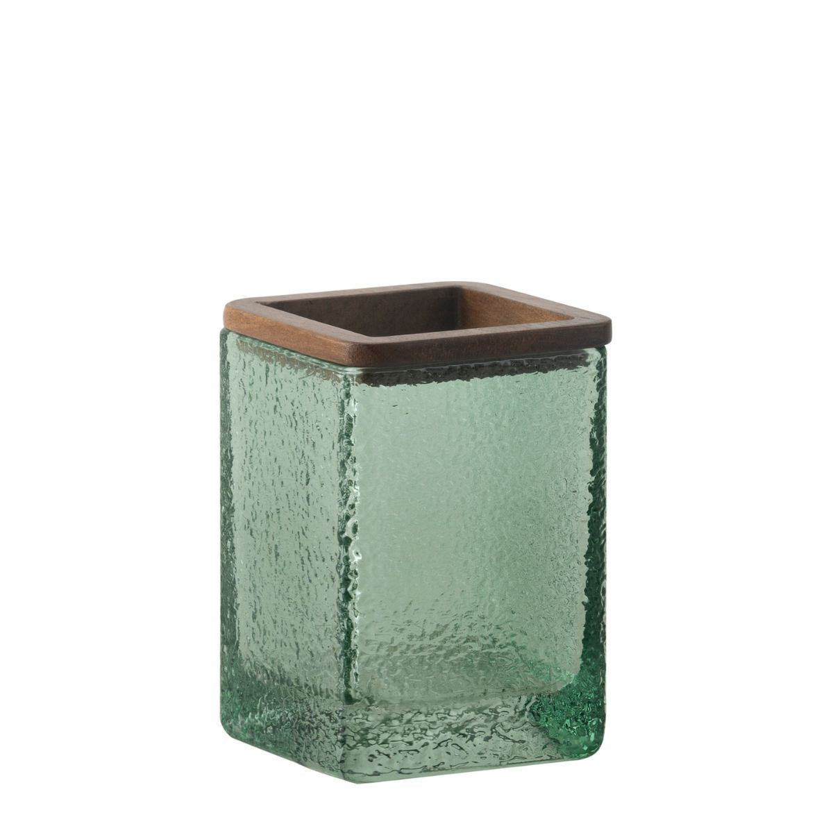 Portacepillos de baño de vidrio martelé