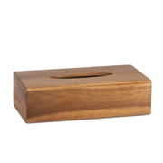 Caja de pañuelos de madera de acacia