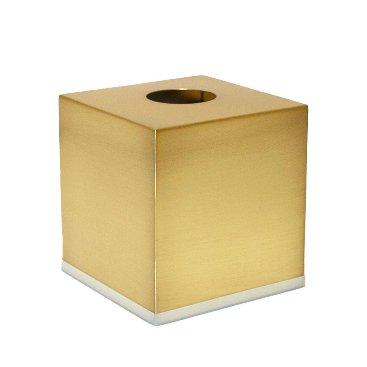 Portapañuelos dorado mate acero inoxidable