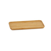 Beige rectangular bamboo decorative tray 27cm