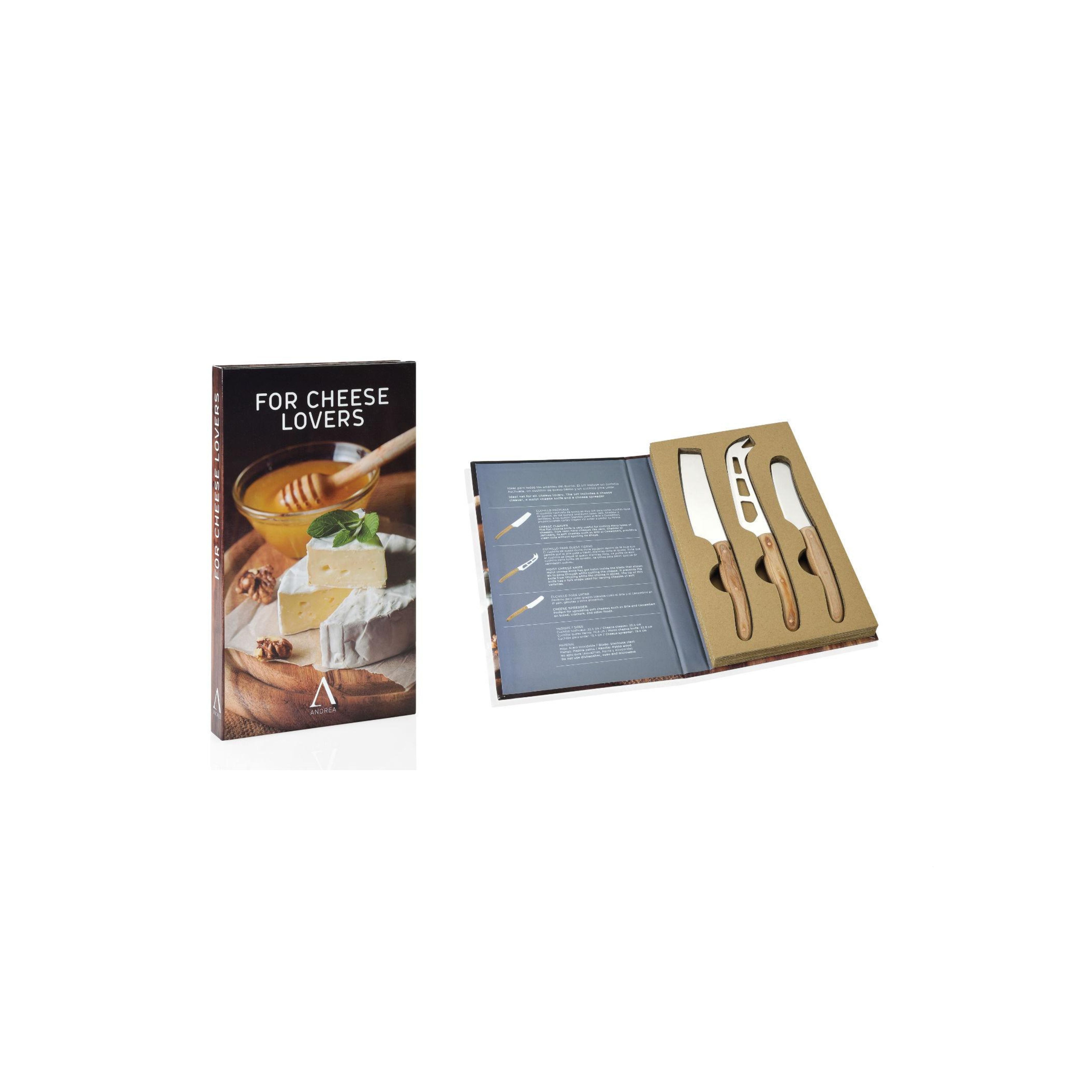 Set de 3 cuchillos para queso gourmet