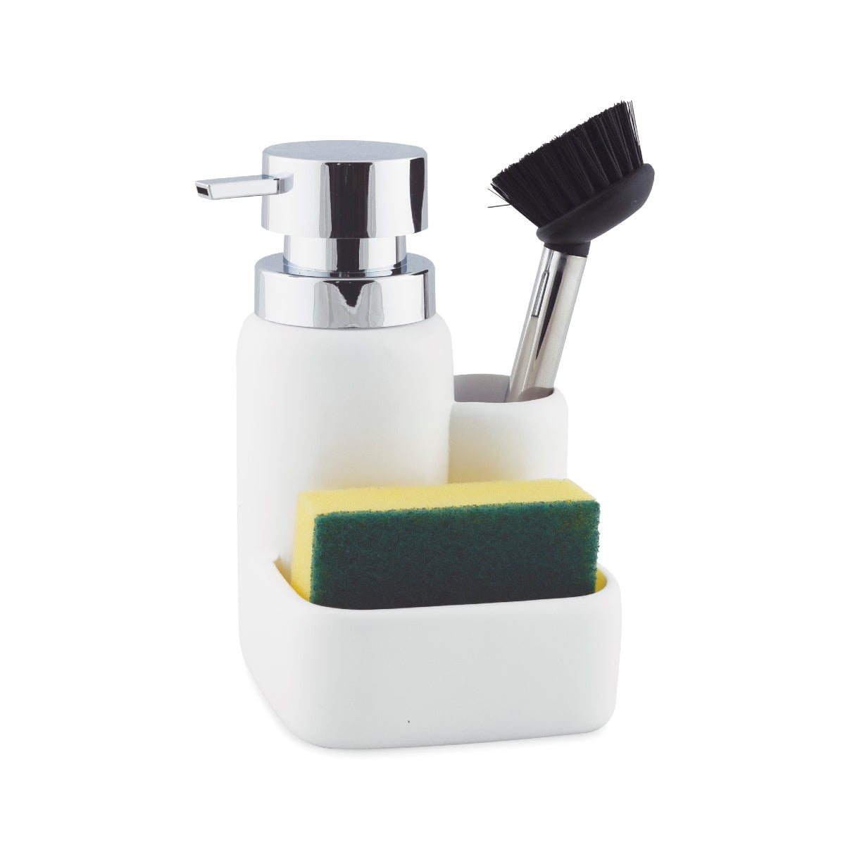 Dispensador de jabón de resina blanco