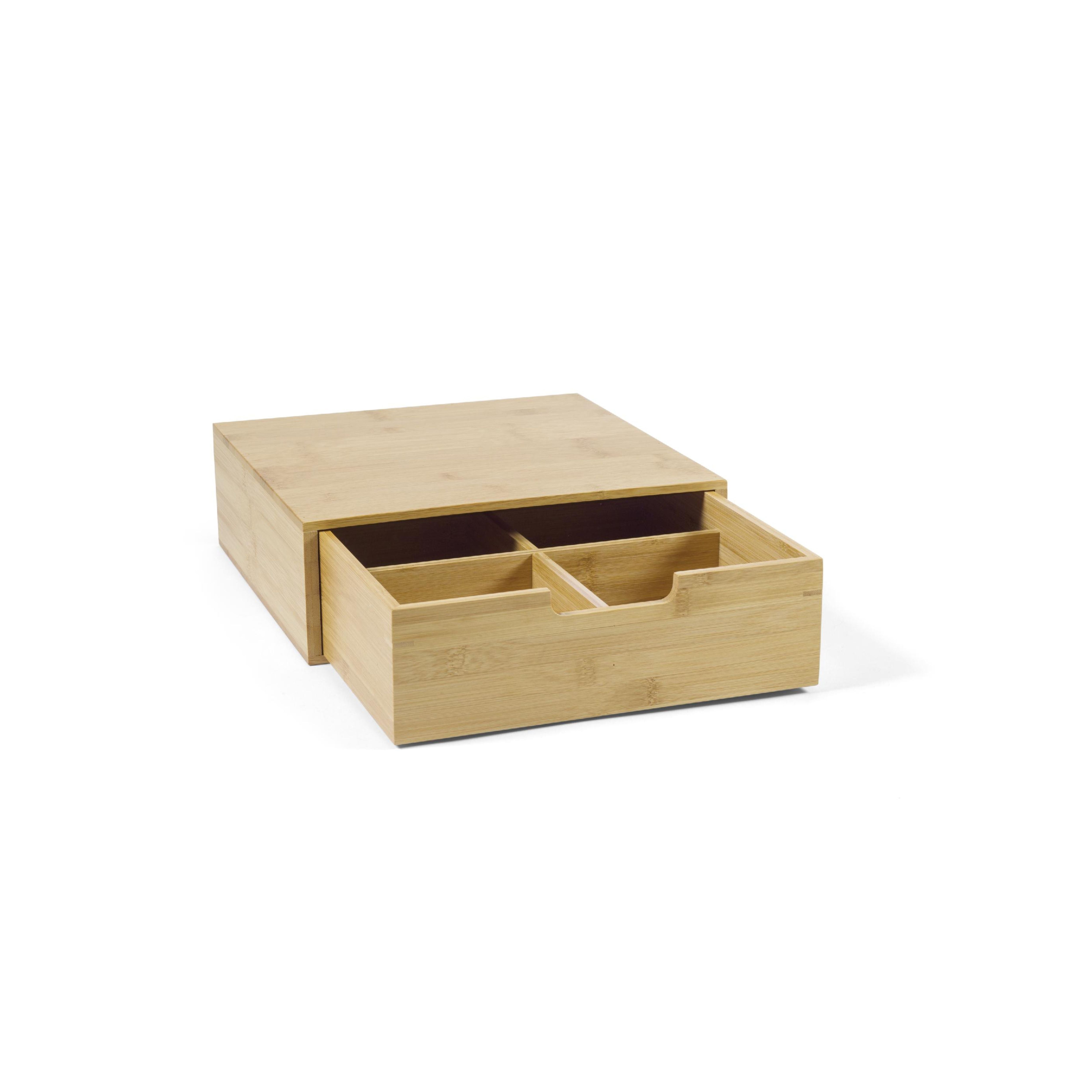 Bamboo coffee capsule box