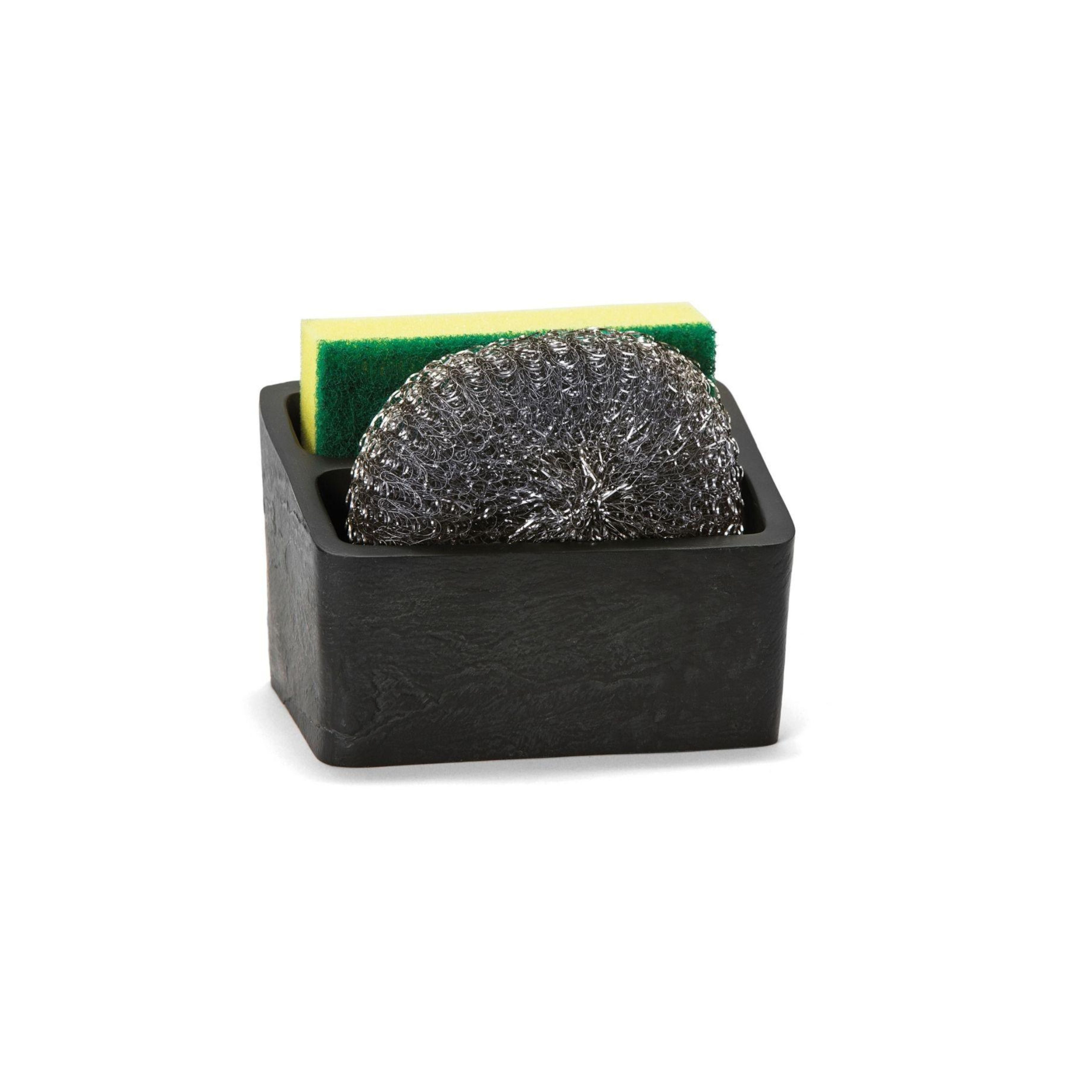 Black slate scouring pad holder