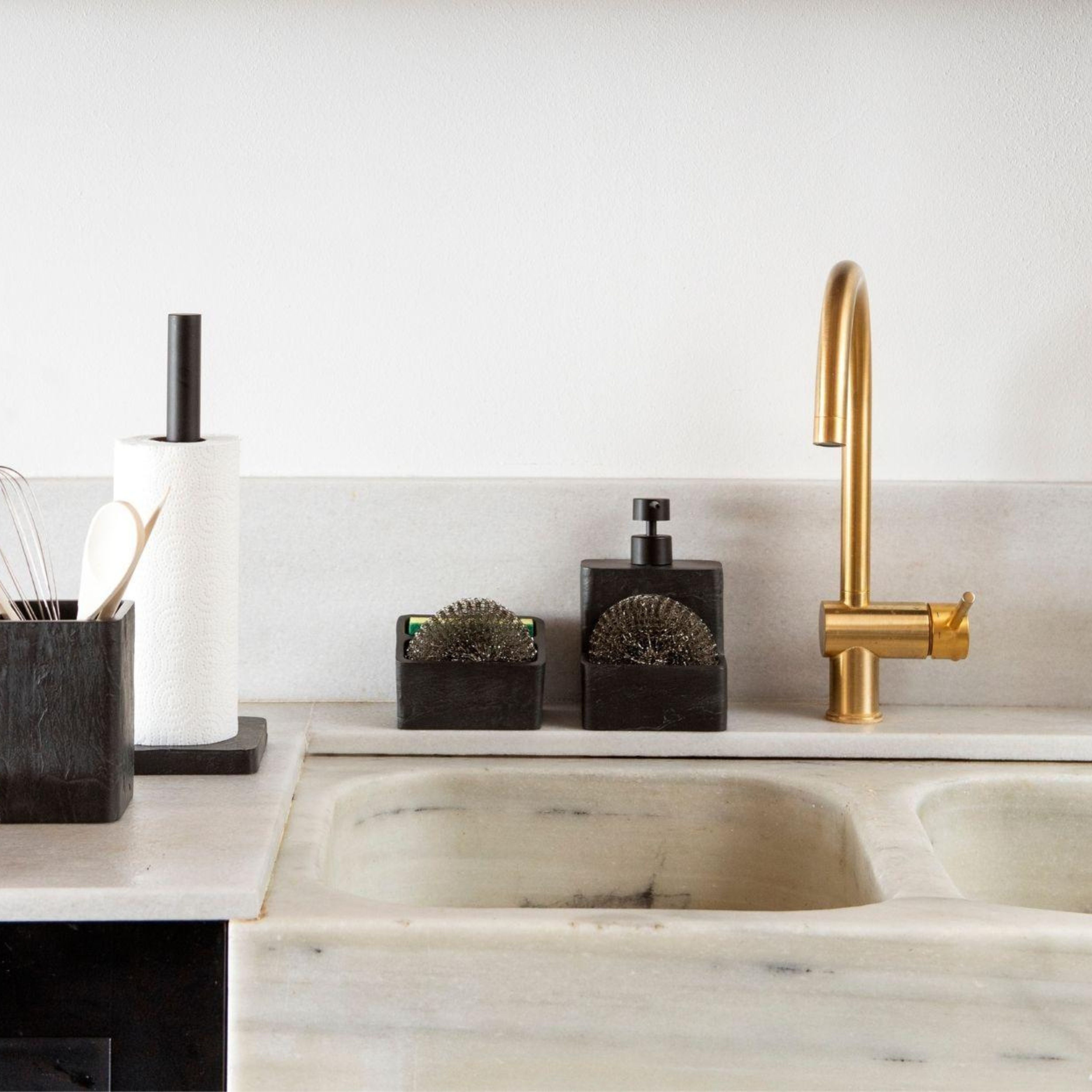 Black slate kitchen dispenser