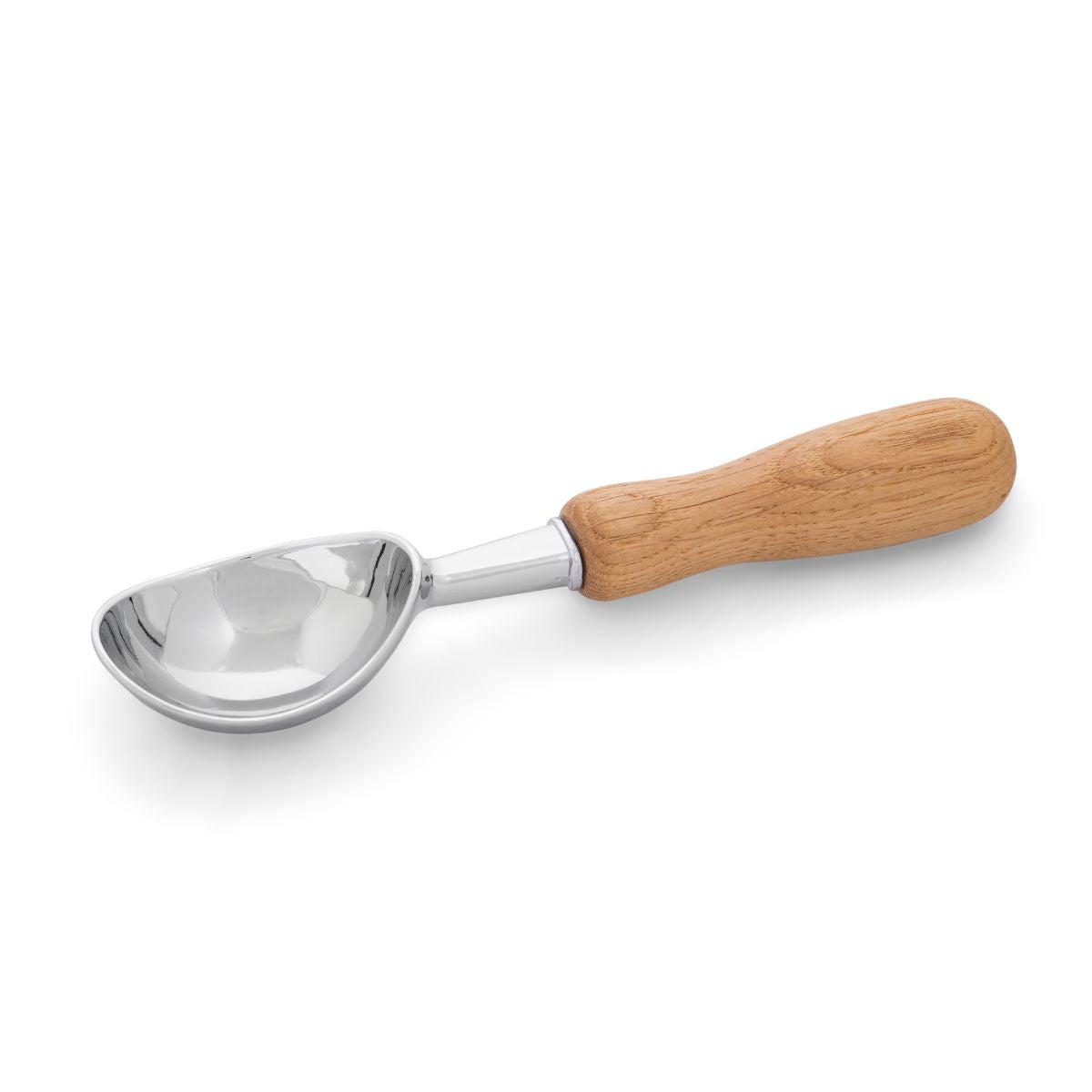 Cuchara para helado de madera marrón