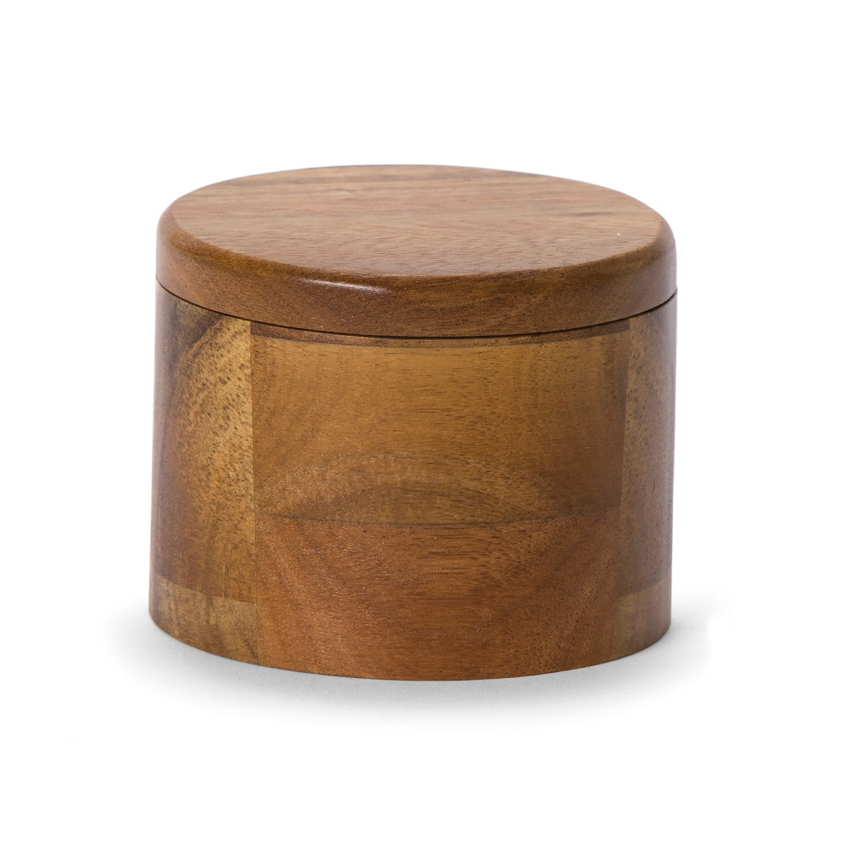 Salero de cocina de madera rústico marrón