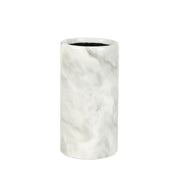 Soporte de utensilios de cocina de mármol blanco