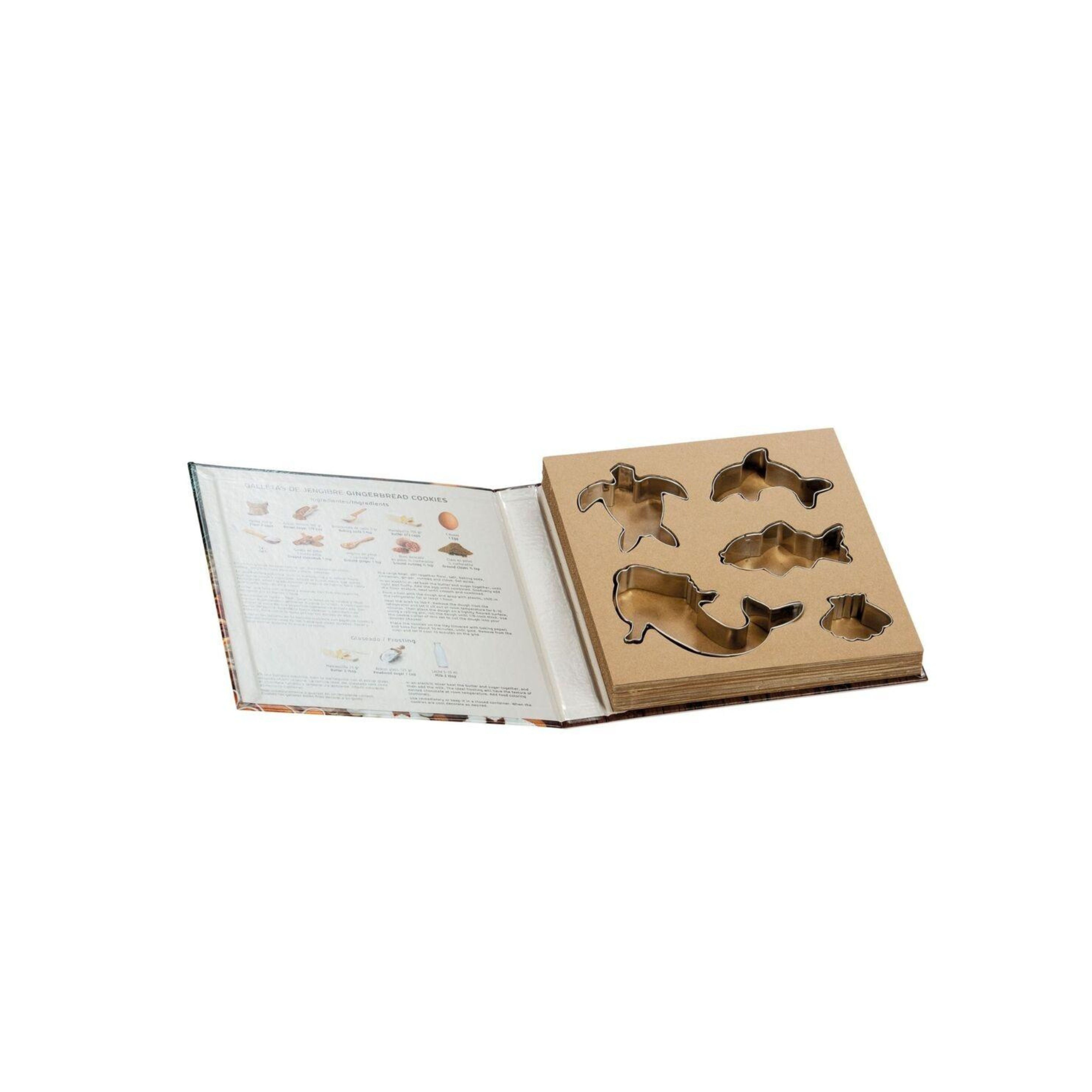 Kit de moldes de galletas de animales de acero plateado