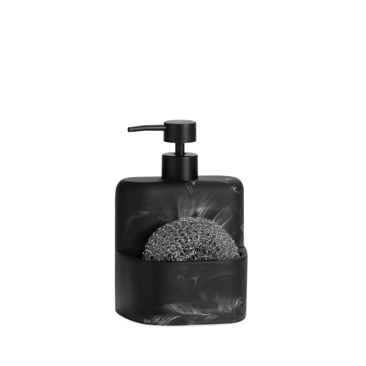 Dispensador de cocina de resina mármol negro