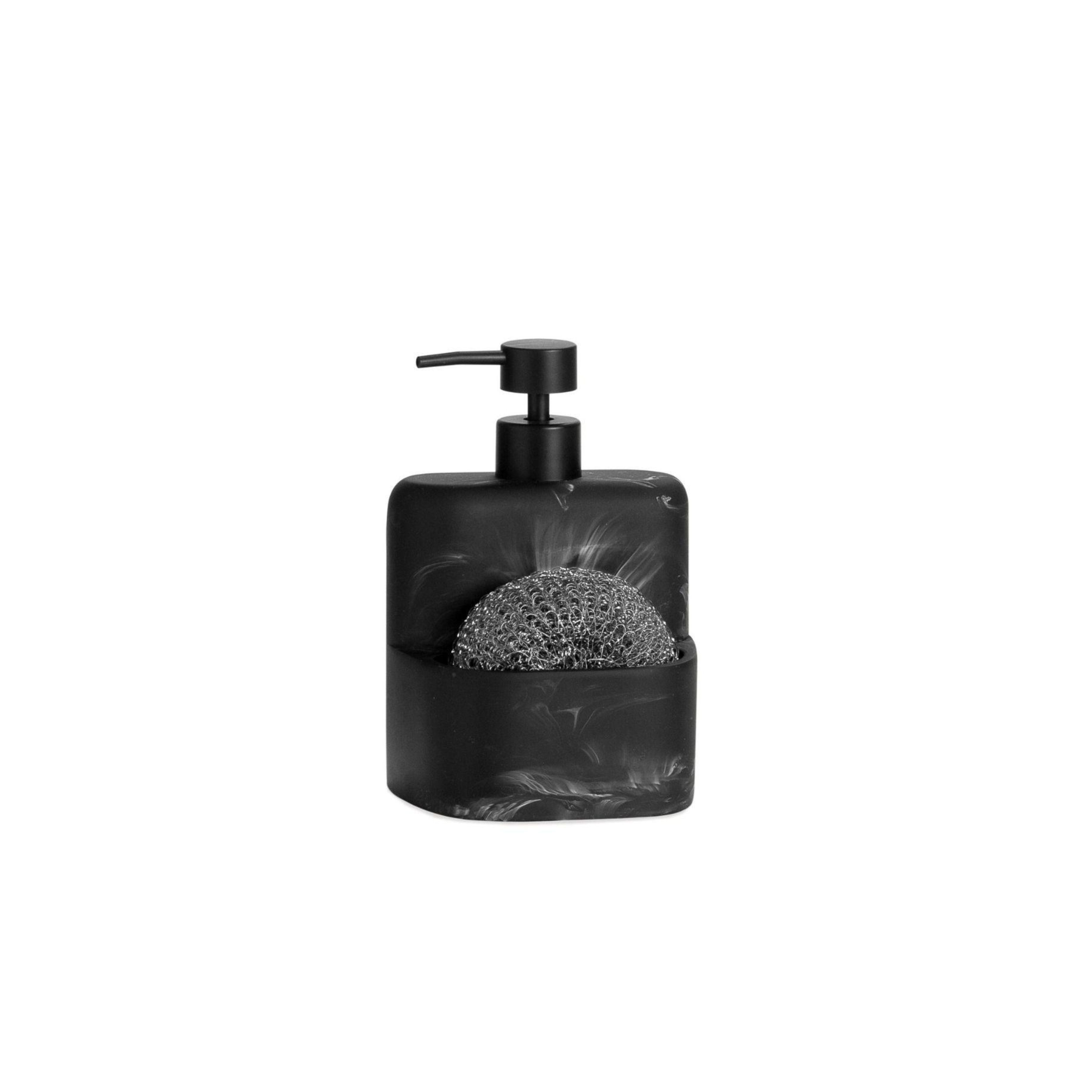 Black marble resin kitchen dispenser