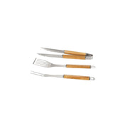 Utensilios para barbacoa de madera modernos