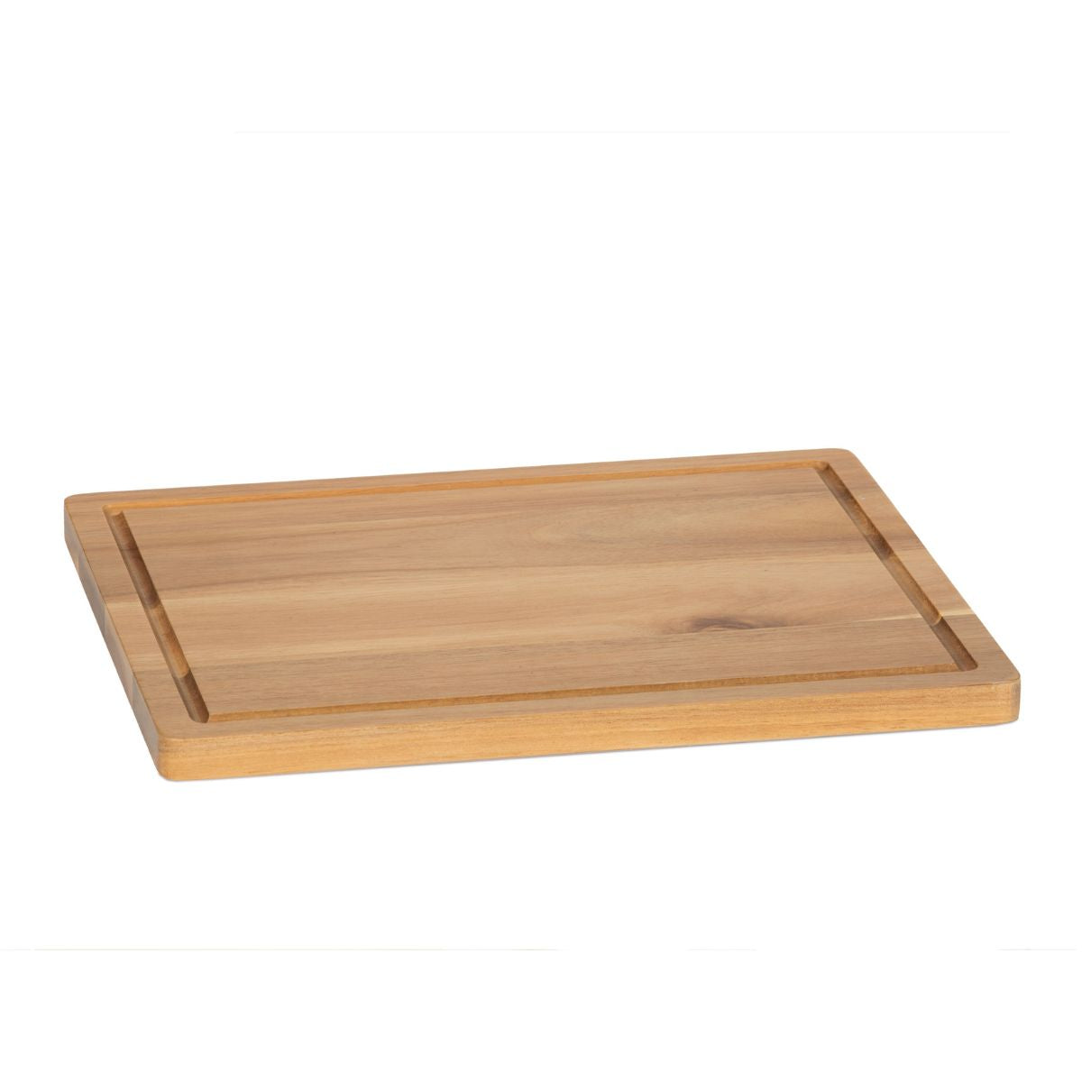 Tabla de cortar de madera de acacia marrón