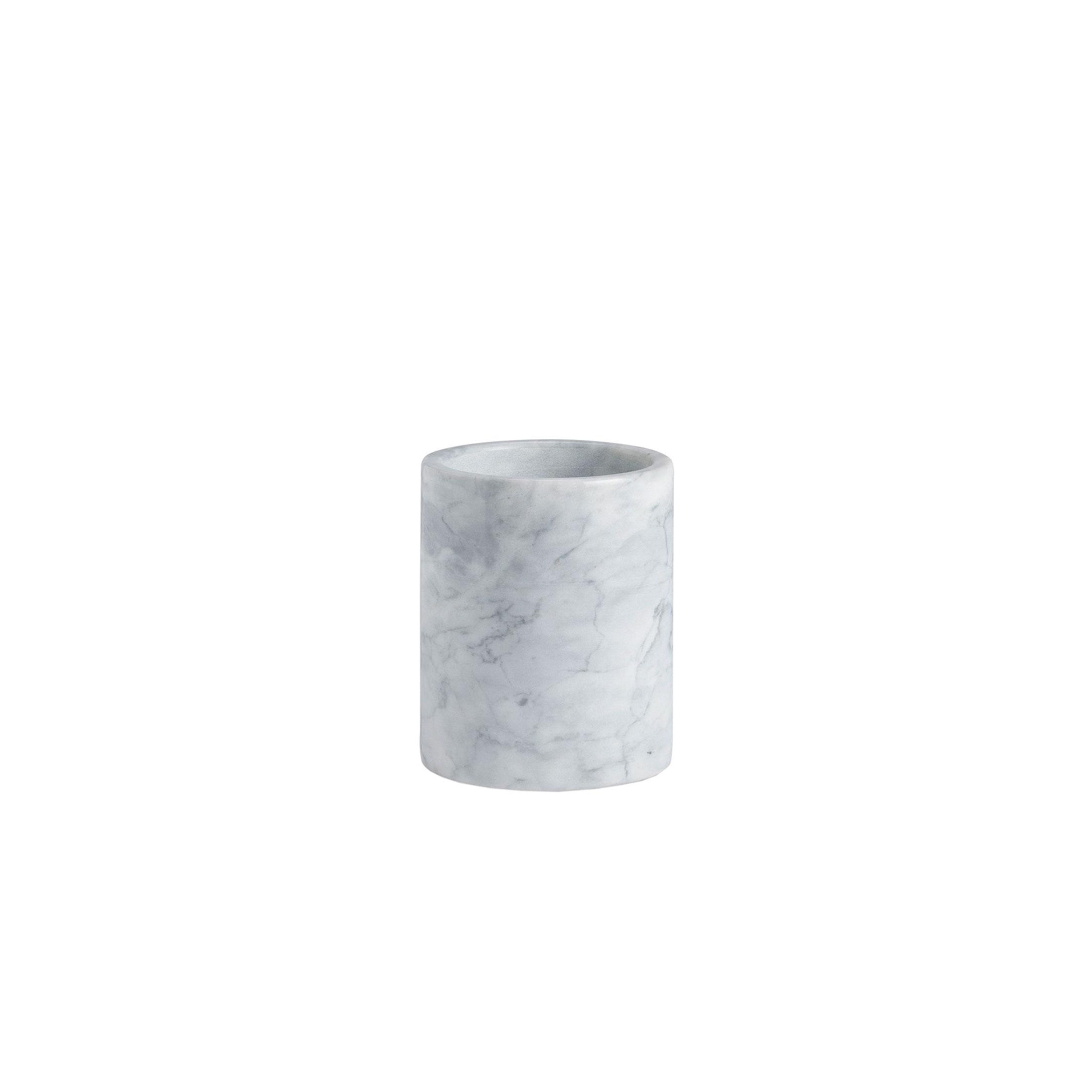Marble kitchen utensil caddy