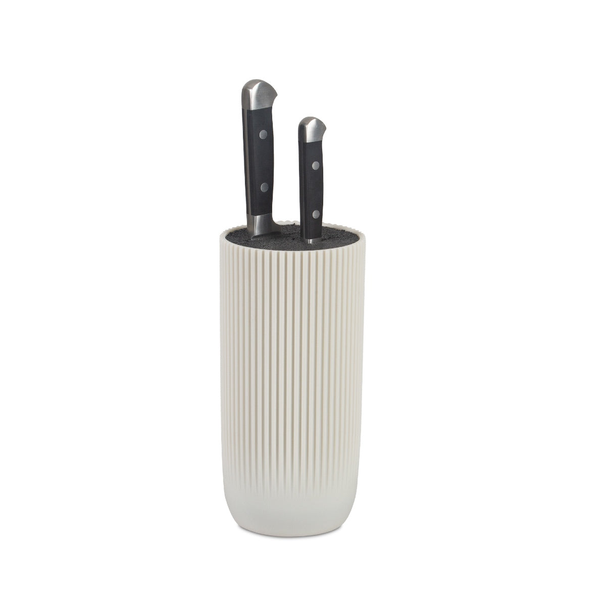 Bloque de cuchillos blanco