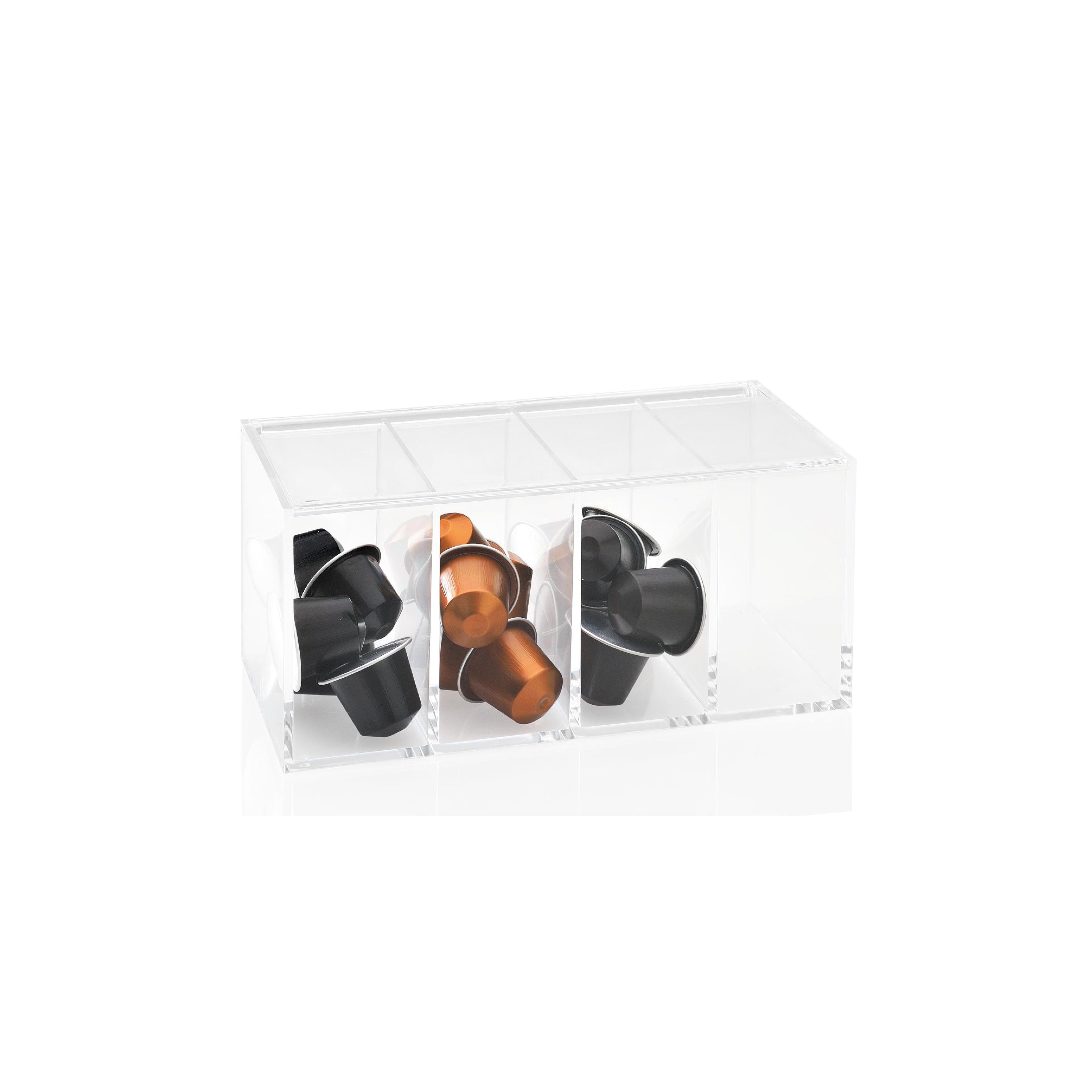 4-compartment coffee capsule box