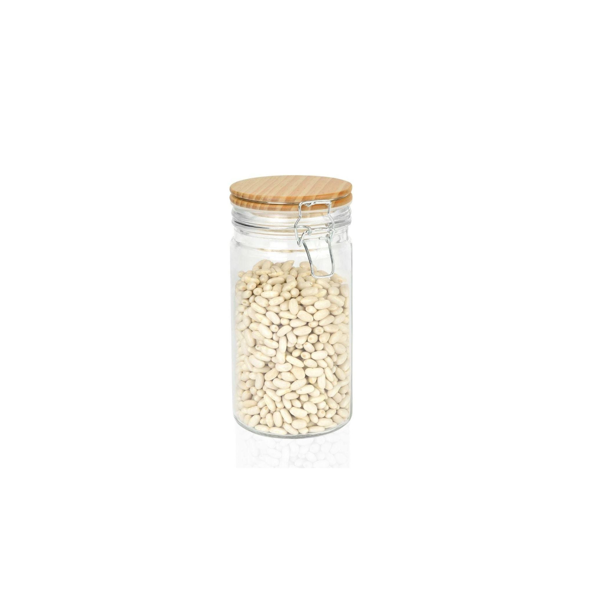 1 liter can with wooden lid