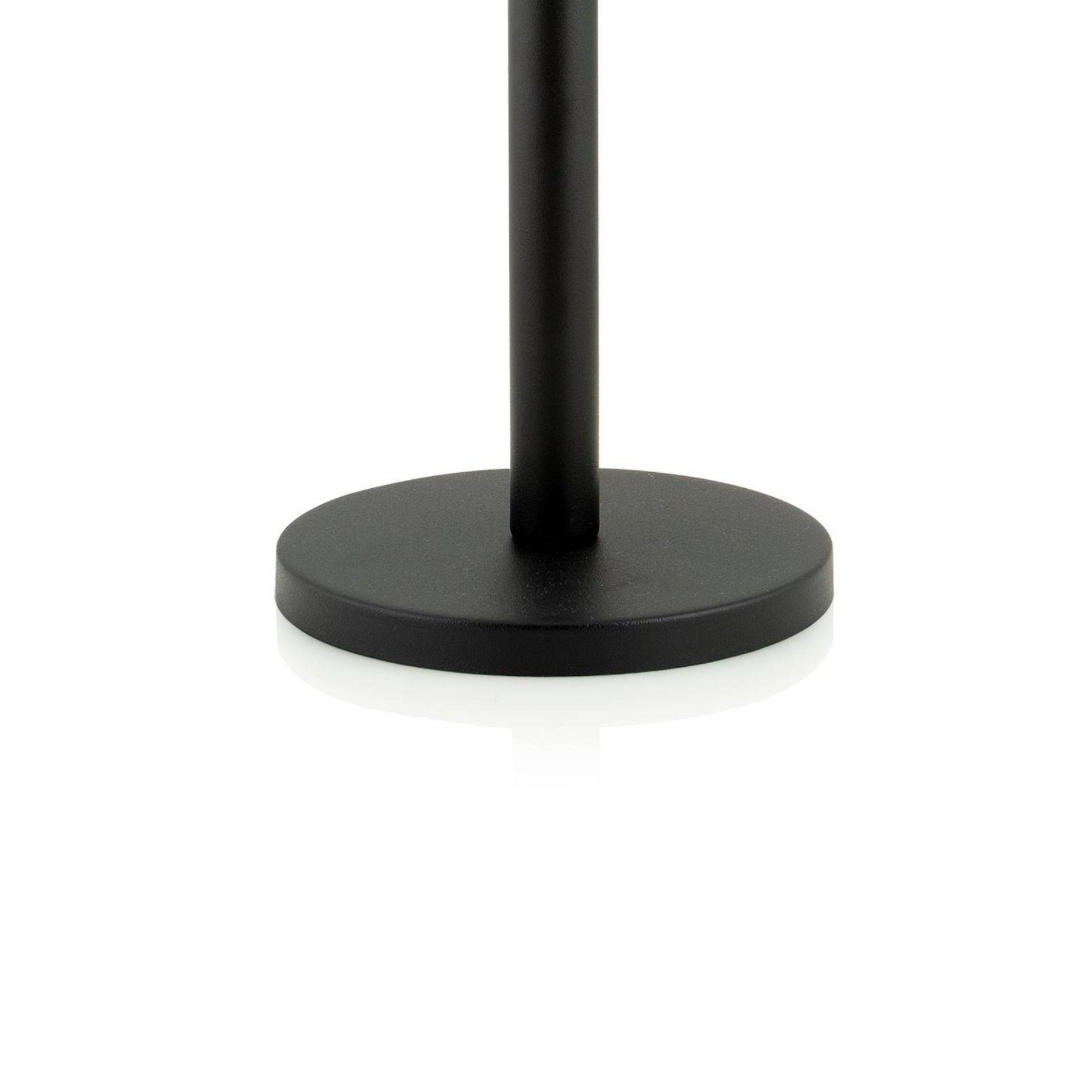 Black metal kitchen roll holder