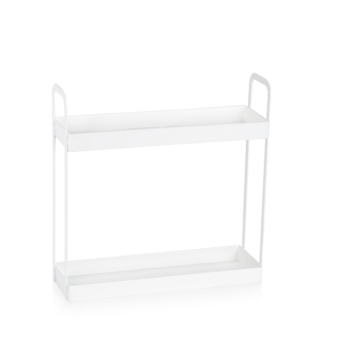 White metal spice rack organizer