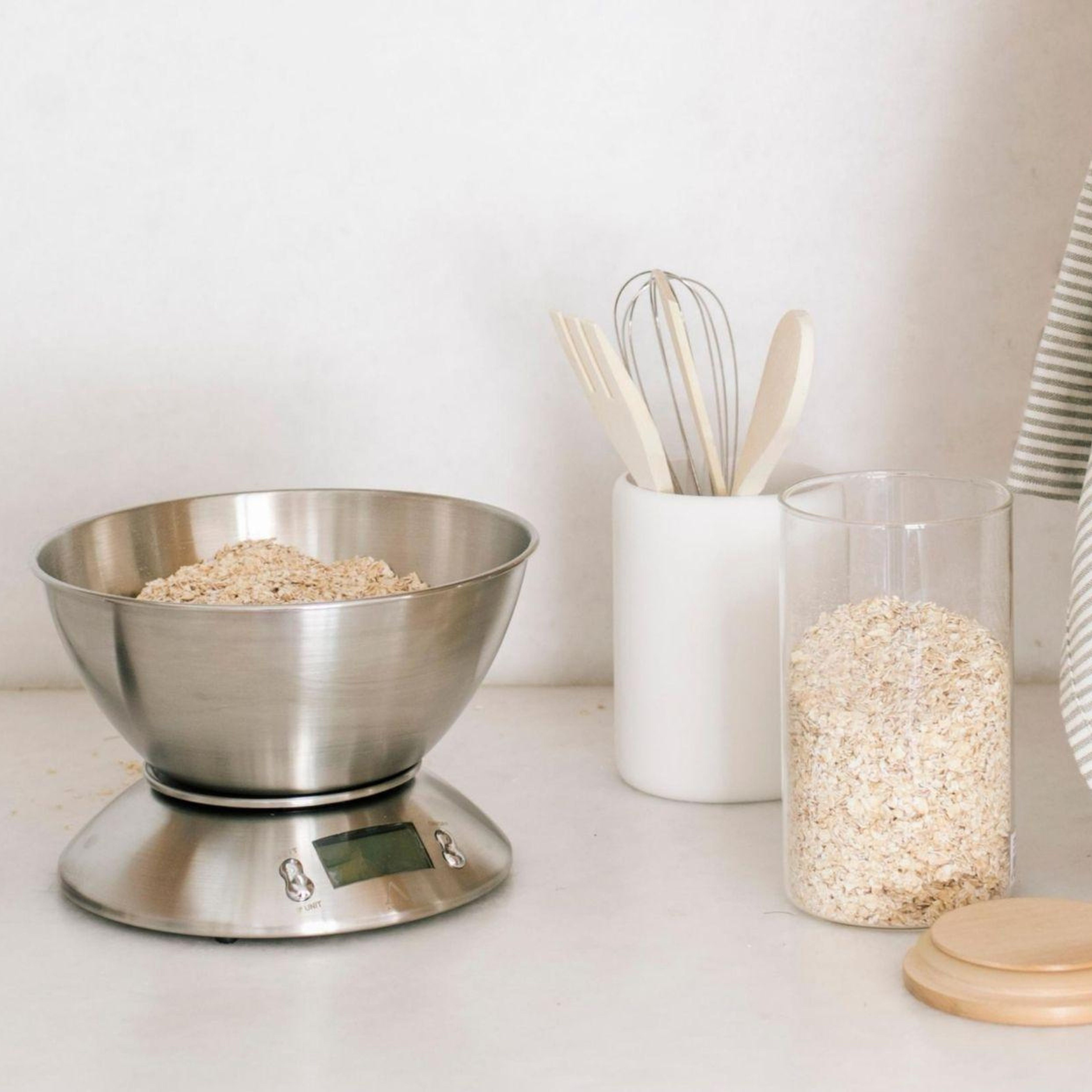 Báscula de cocina digital con cuenco extraíble