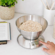 Báscula de cocina digital con cuenco extraíble