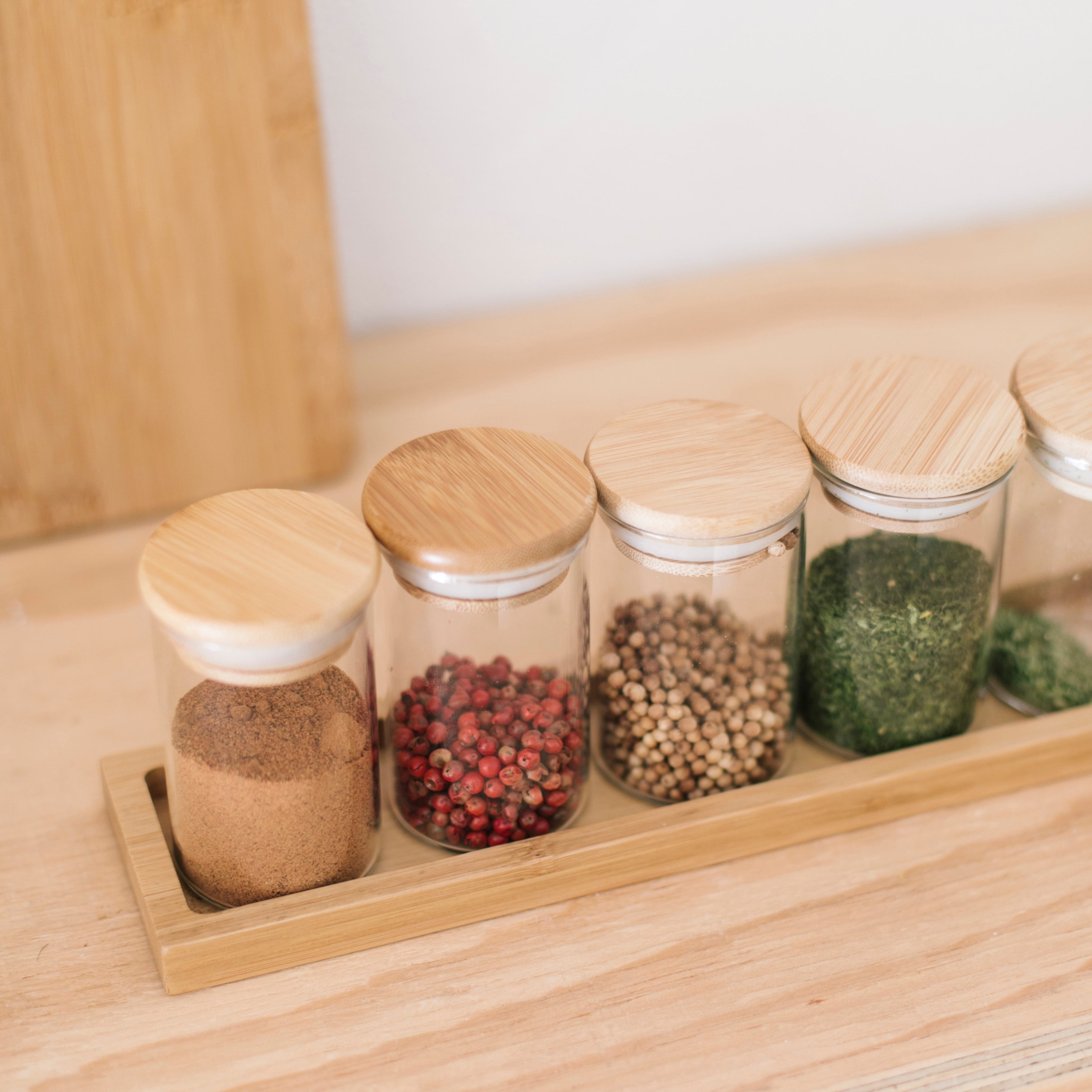 Especiero de cocina de bambú