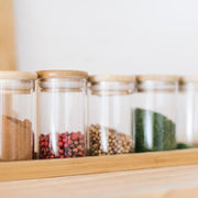 Bamboo kitchen spice rack