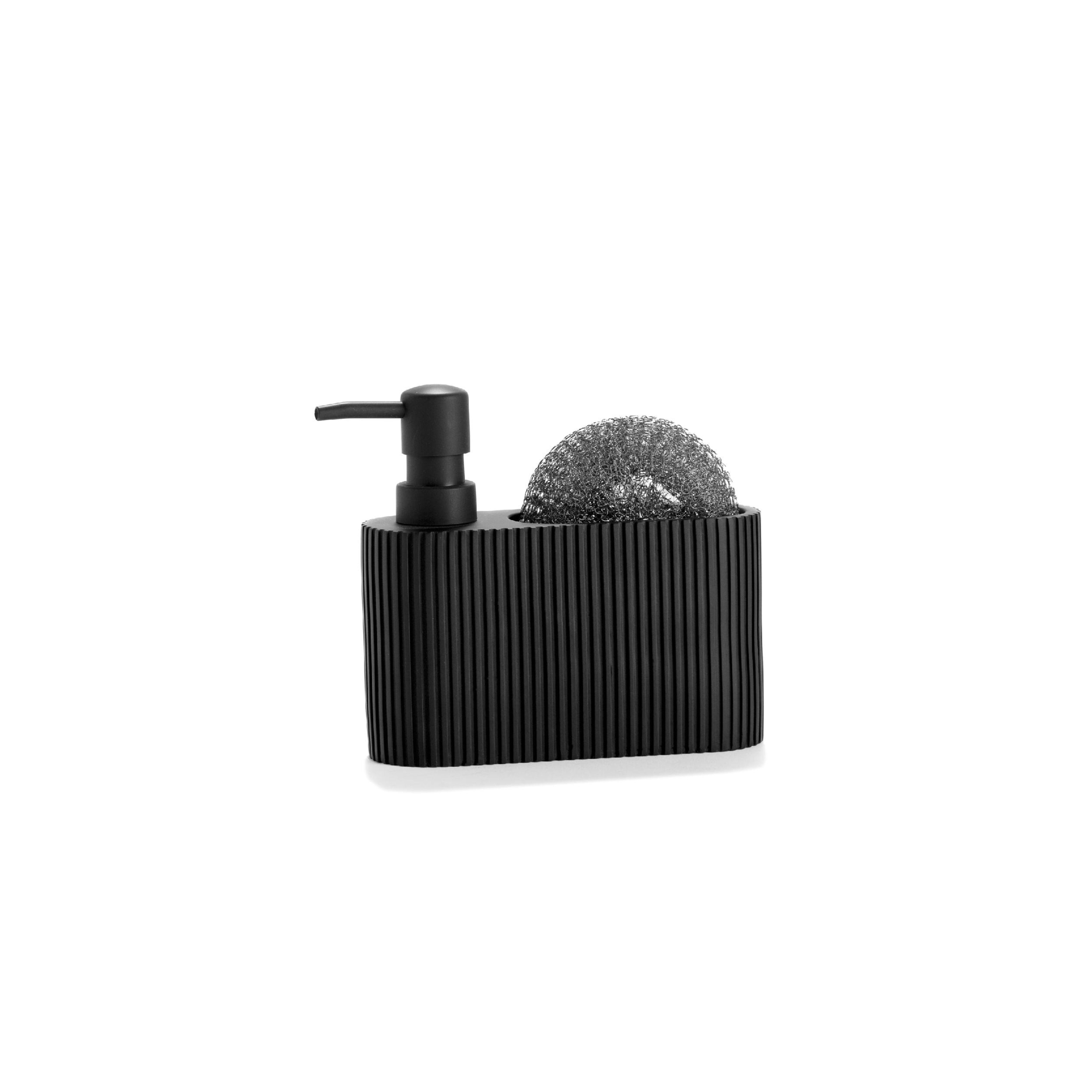 Black resin kitchen dispenser