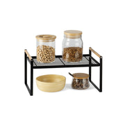 Organizador de cocina de metal negro