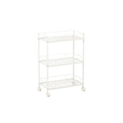 White metal vegetable cart