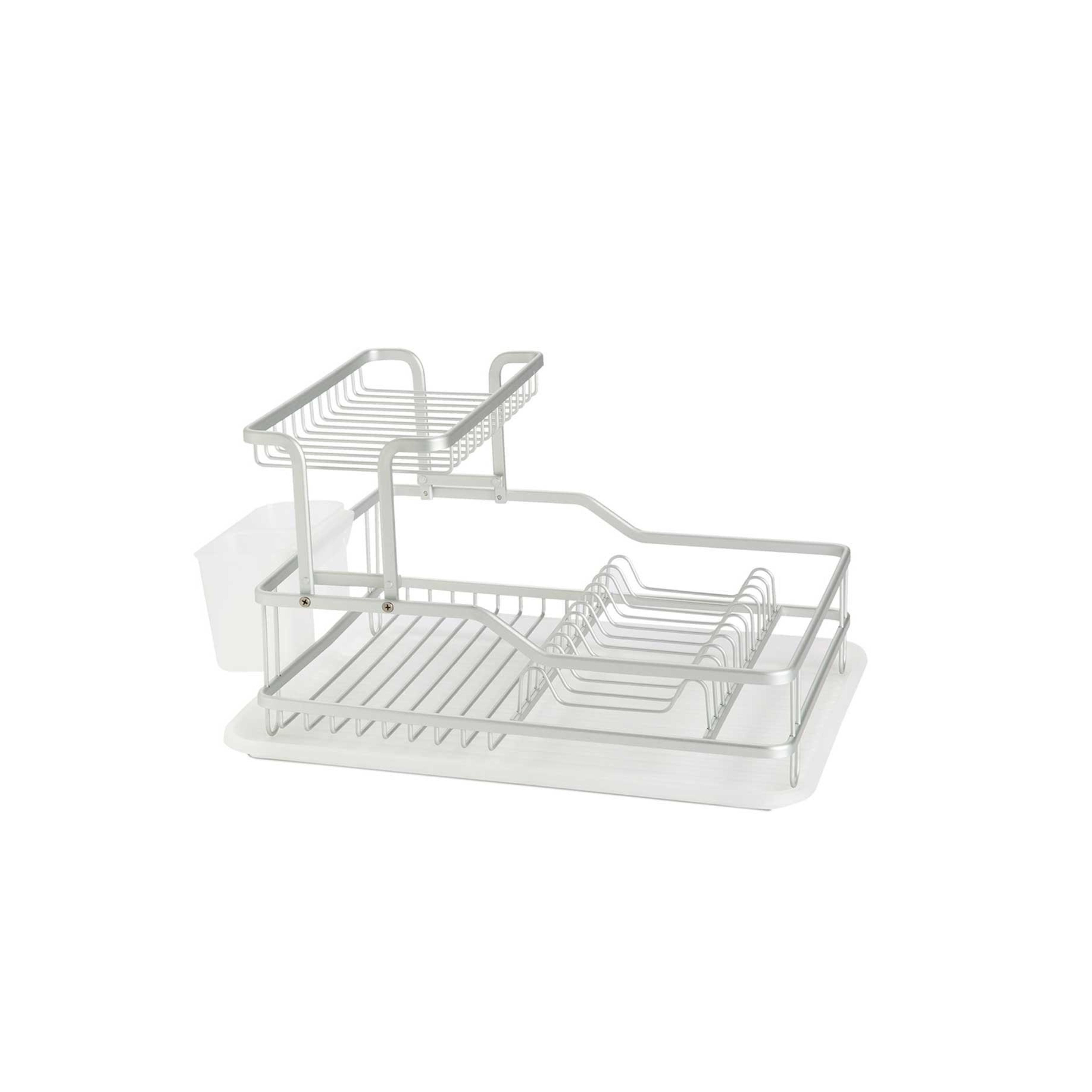 Double metal kitchen dish drainer