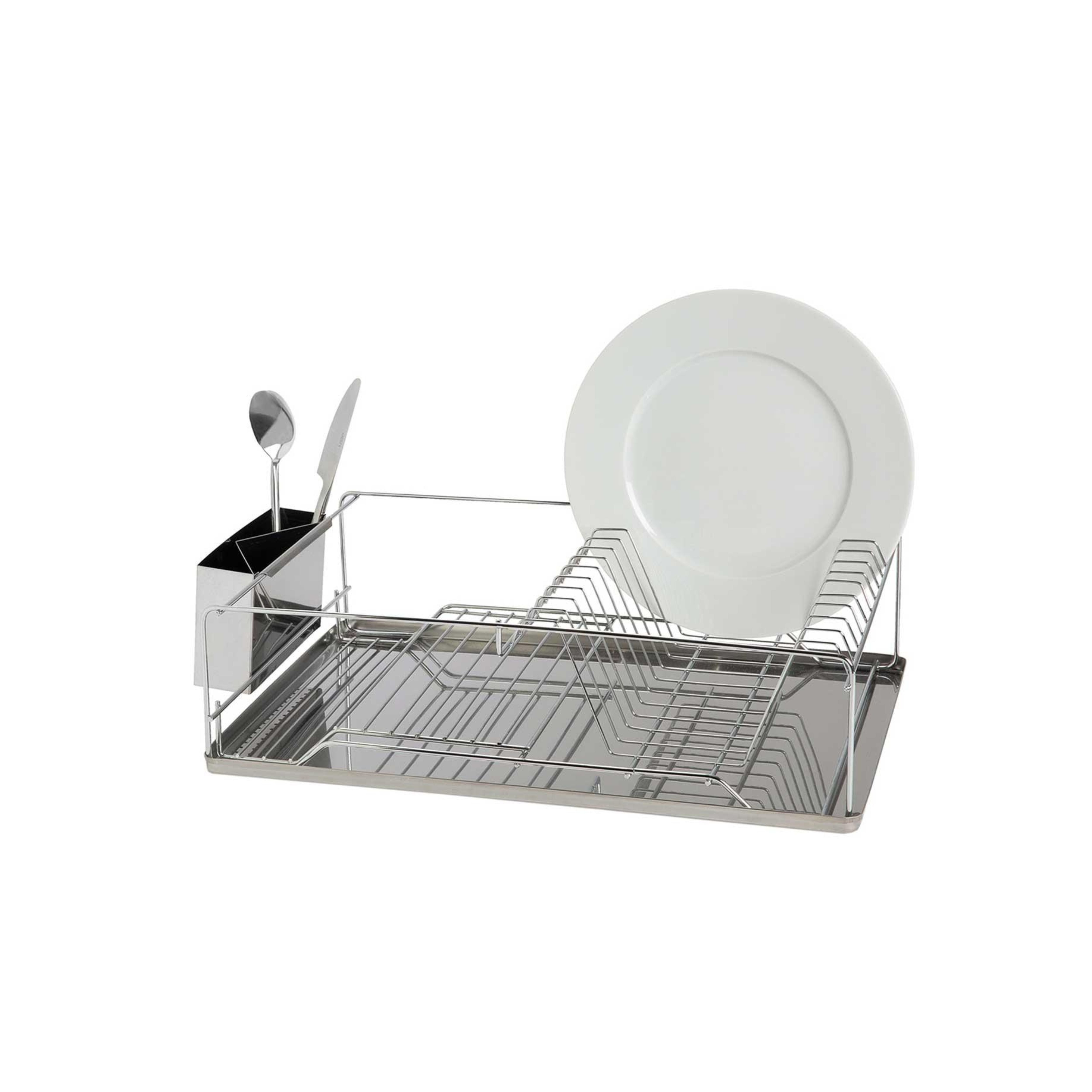 Stainless steel kitchen dish drainer