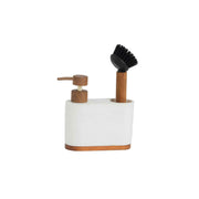 White wooden kitchen dispenser