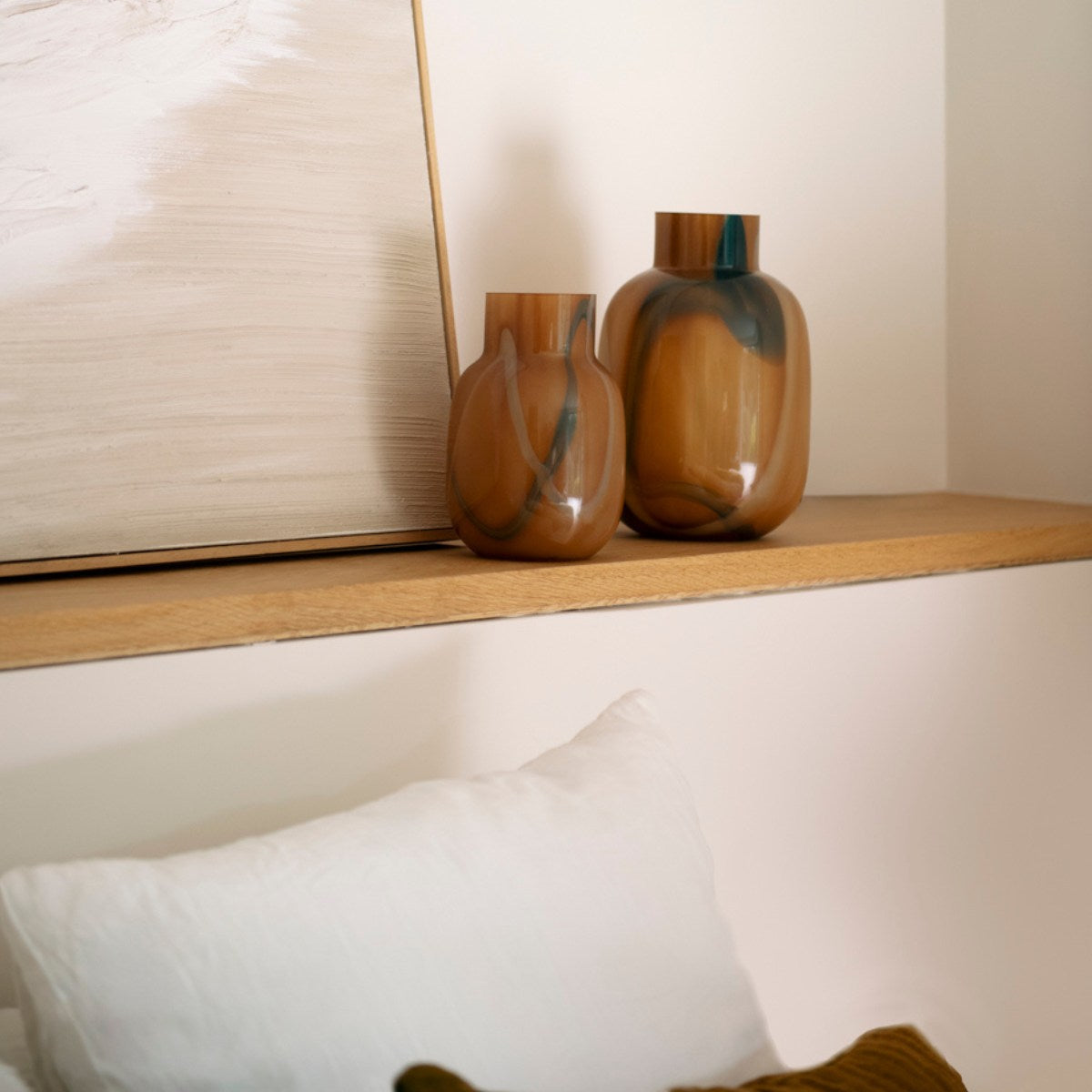 Jarrón decorativo de cristal Acapulco Ø19x29