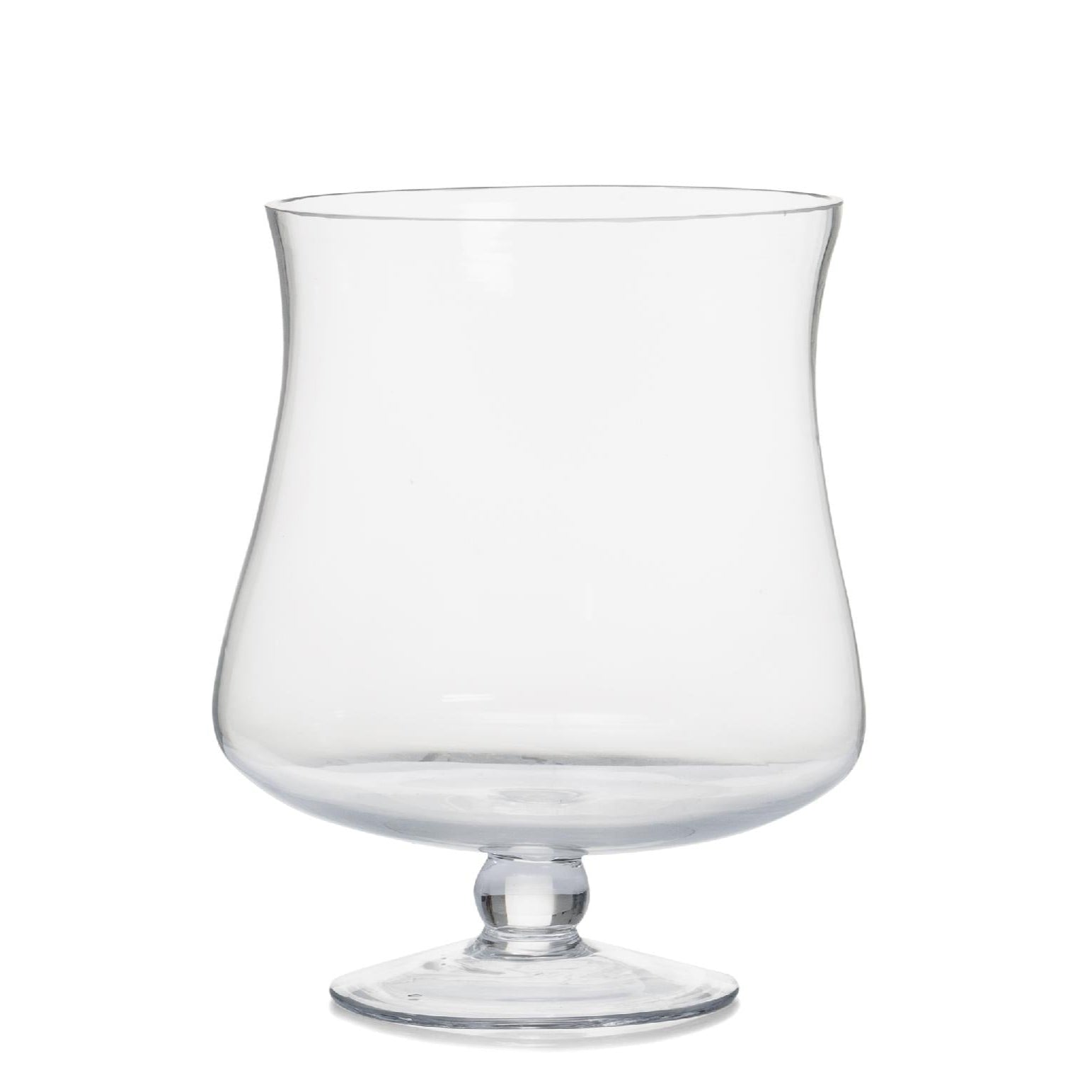 Classic glass tabletop candle holder