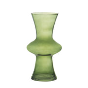 Jarrón decorativo clásico de cristal verde 30cm