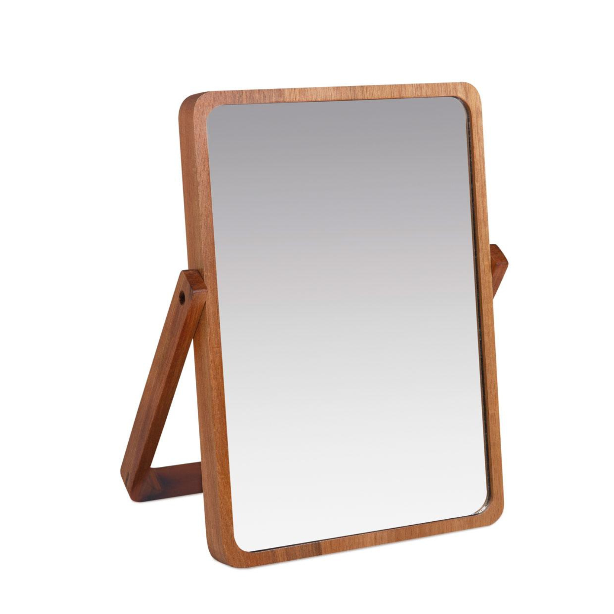 Wooden vanity mirror