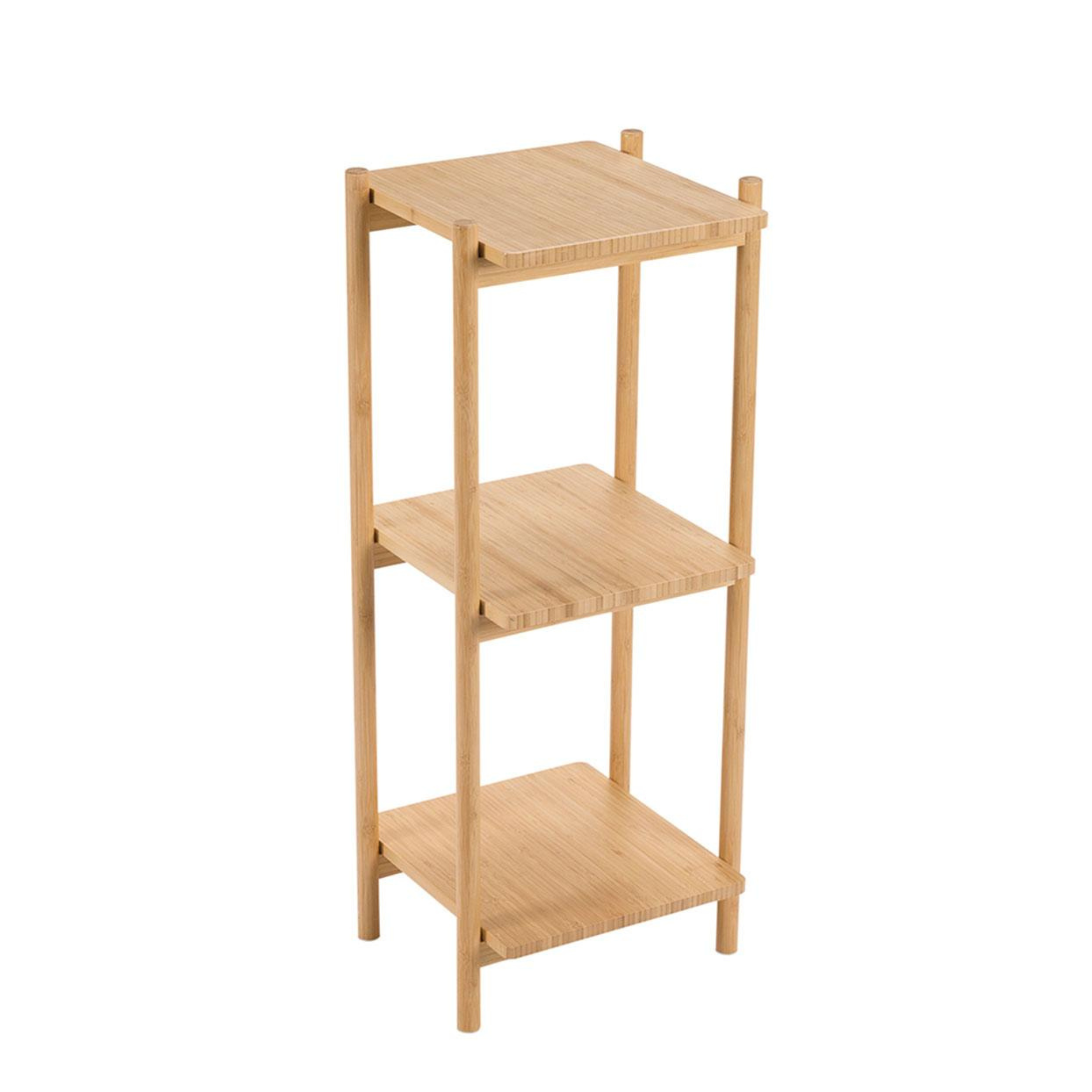 Bamboo bathroom shelf with 3 shelves