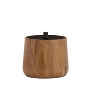 Acacia wood box for cotton
