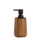 Acacia wood soap dispenser