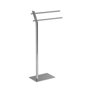 Classic metal free-standing towel rack