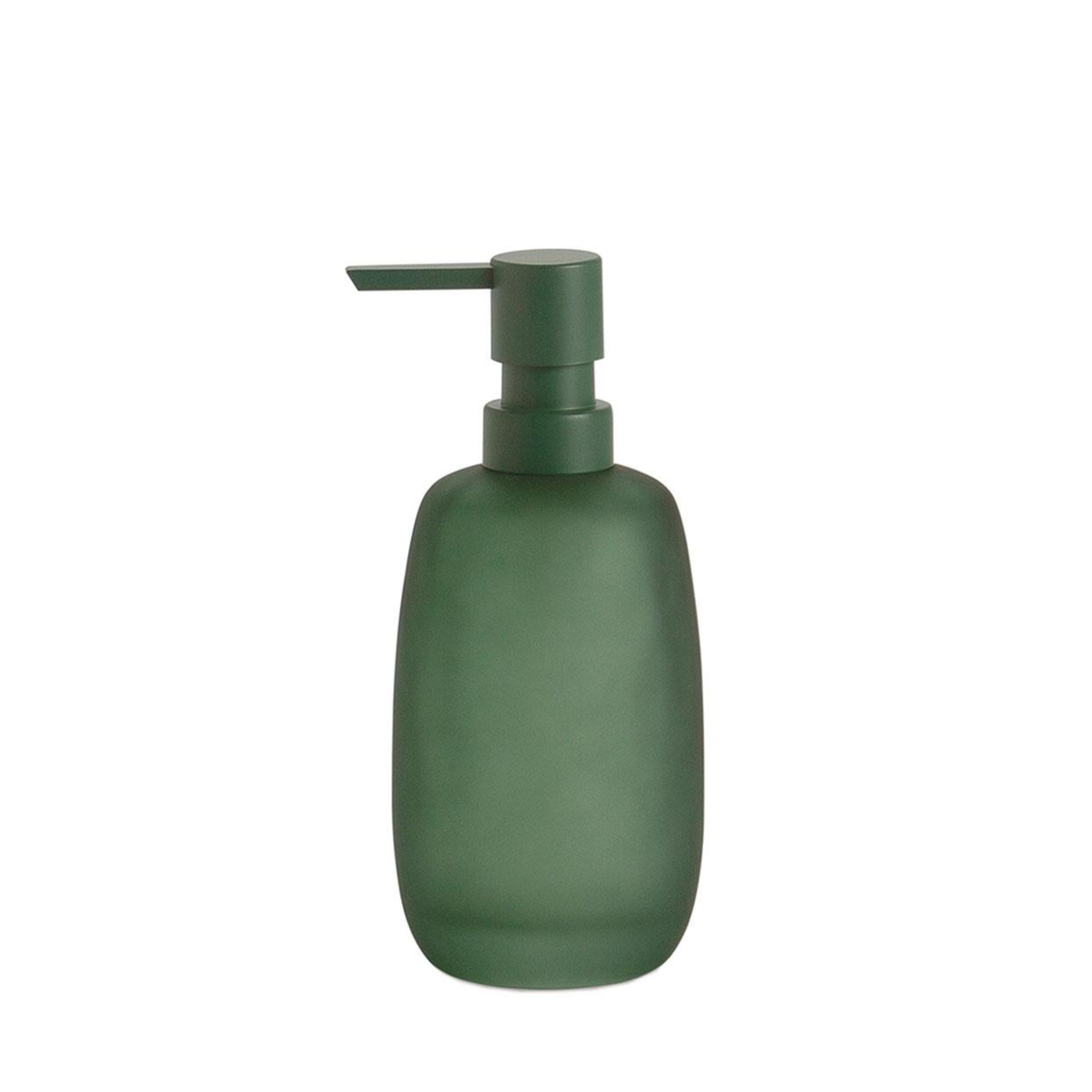 Modern green glass bathroom dispenser