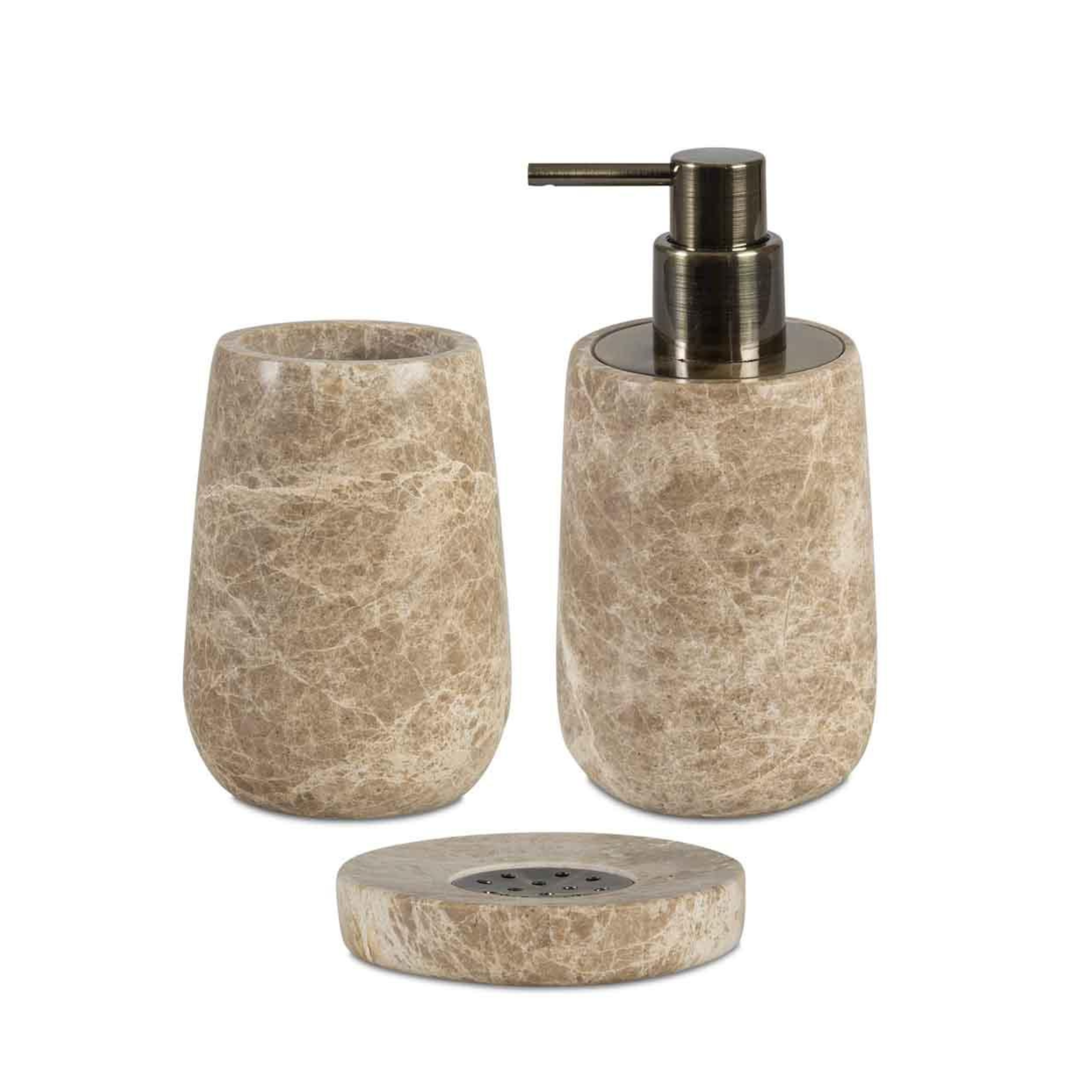 Brown marble dispenser