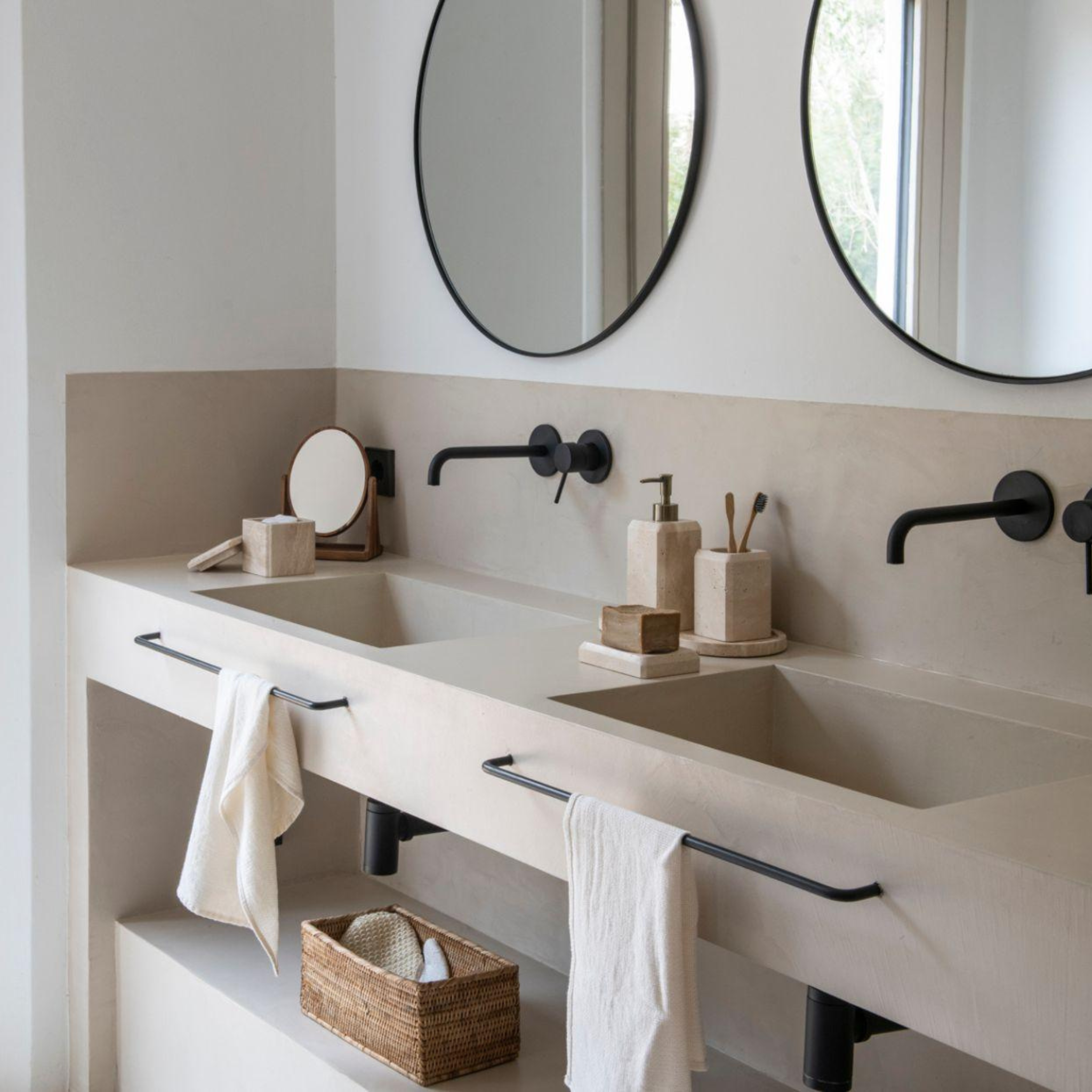 Travertine marble hand soap dish