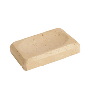 Travertine marble hand soap dish