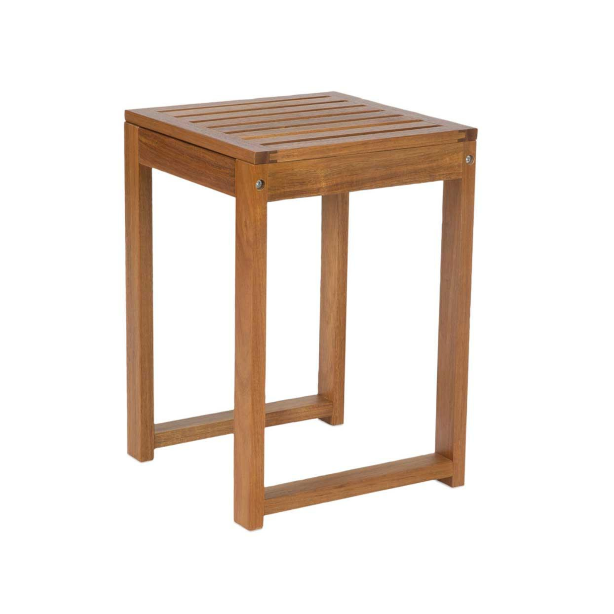 Wooden bathroom stool