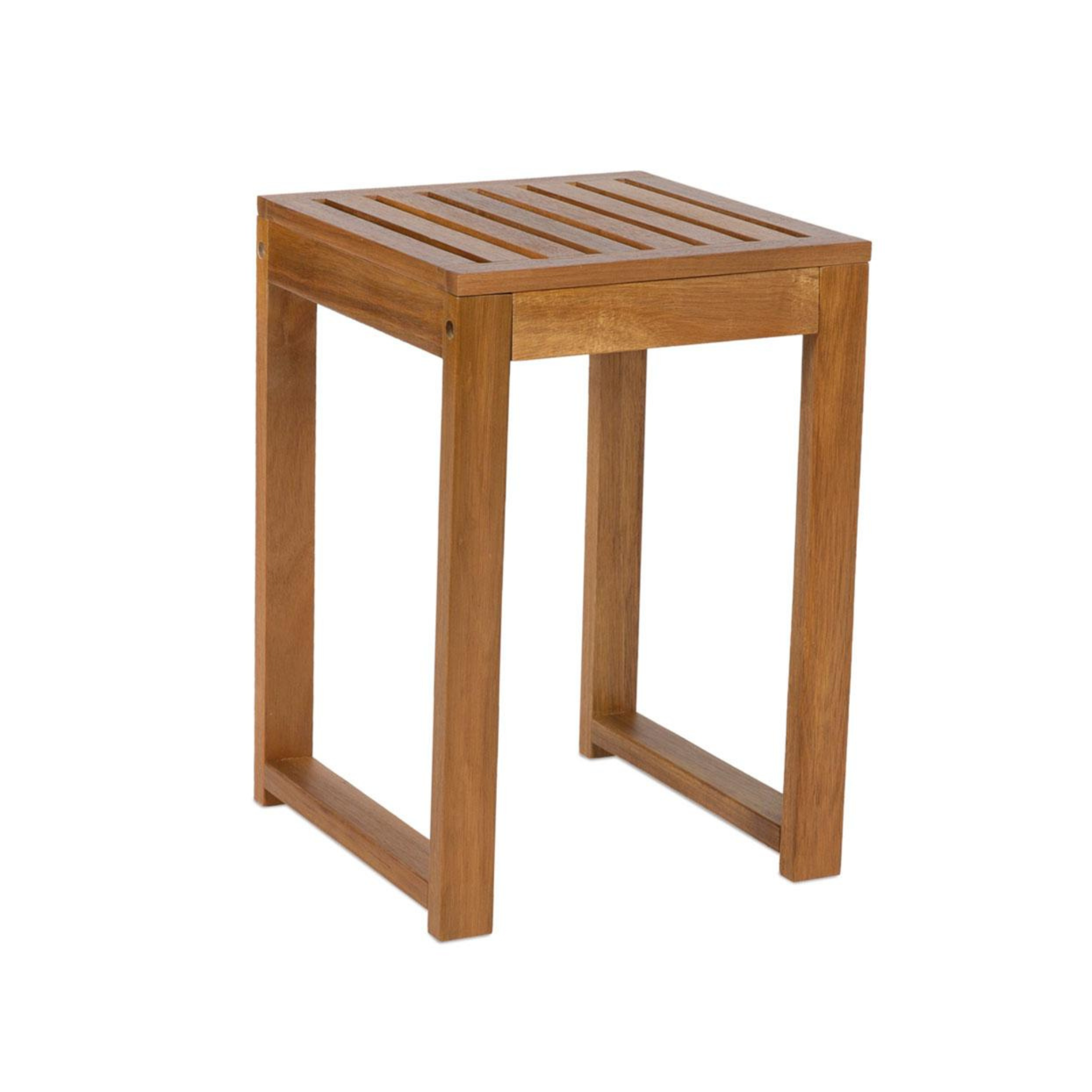 Wooden bathroom stool