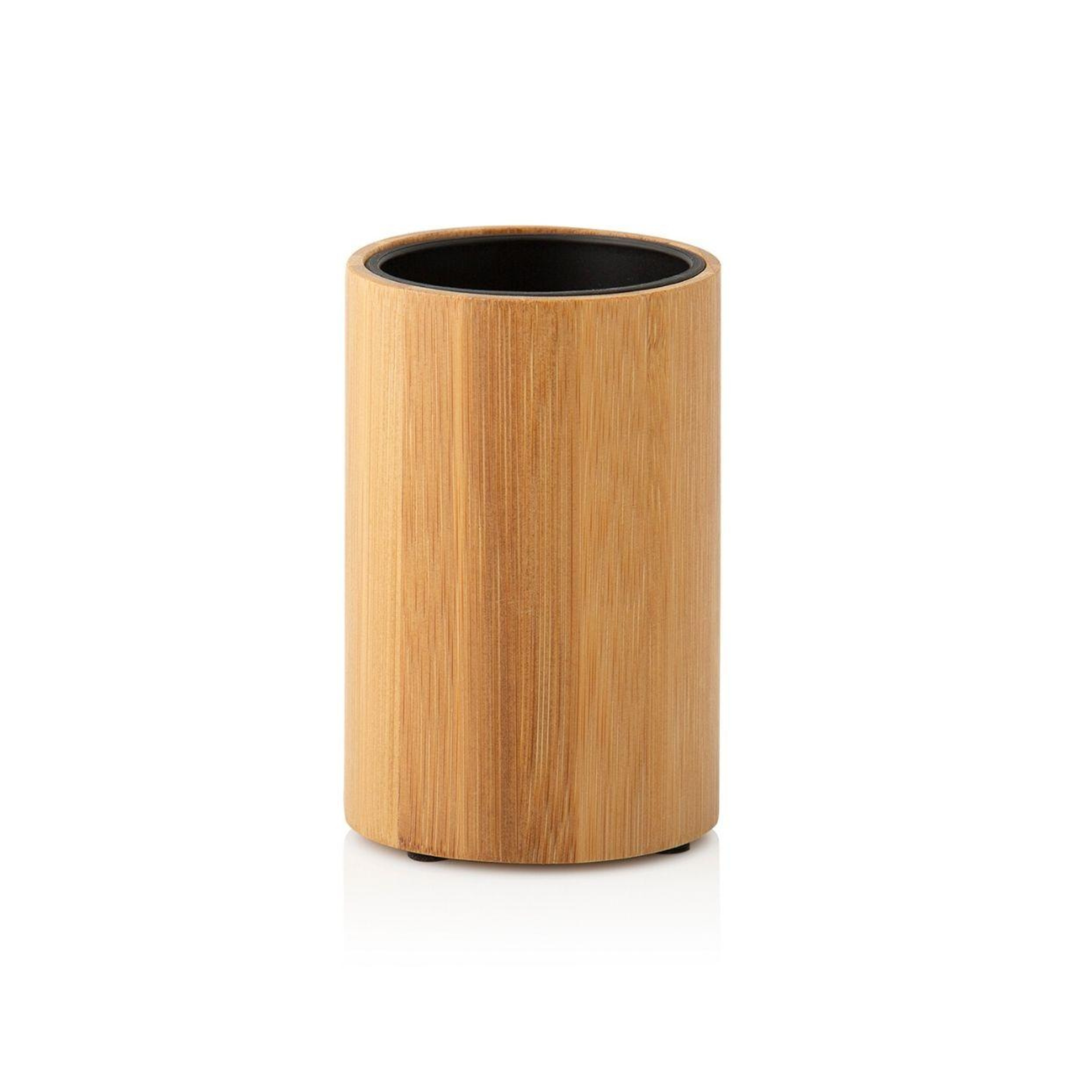 Bamboo bathroom toothbrush holder