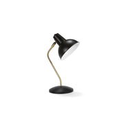 Black metal industrial desk lamp