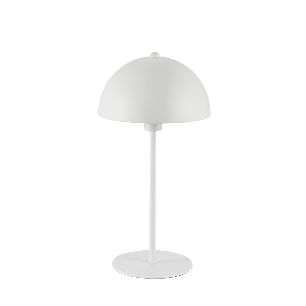 Lámpara de mesa blanca de metal